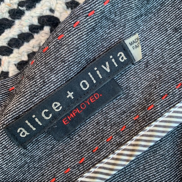 Alice + Olivia Employee Grey Peplum Dress size XS/S - Picture 6 of 8